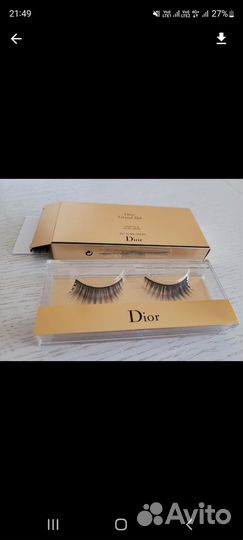 Накладные ресницы Диор со стразами, лимитка