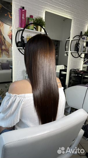 Кератиновое выпрямление, ботокс волос,нанопластика