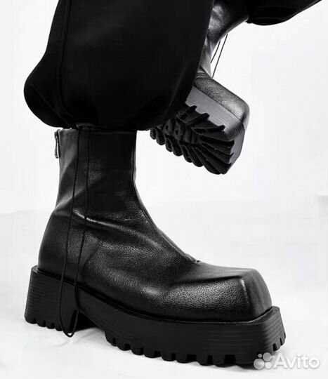 Ботинки balenciaga leather trooper type