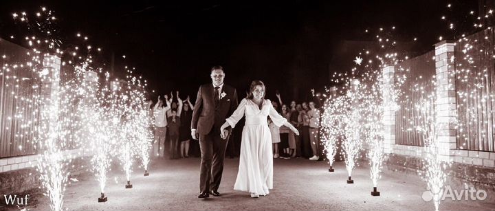 Холодные Фонтаны дорожка из фонтанов Тяжёлый дым