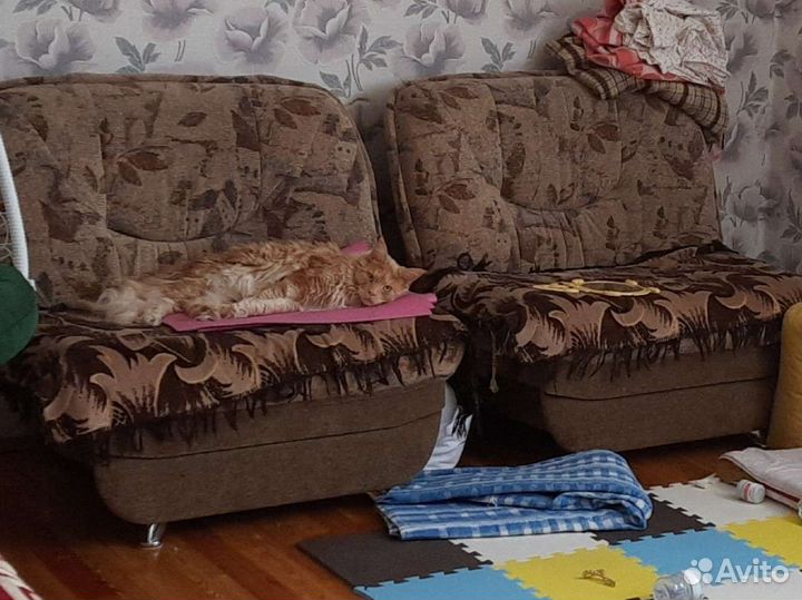 Диван и 2 кресла б/у
