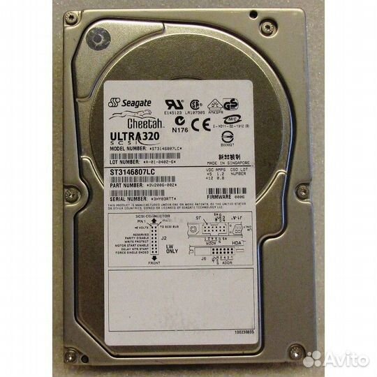 Жесткий диск Seagate 146-GB Ultra320 10K Hard