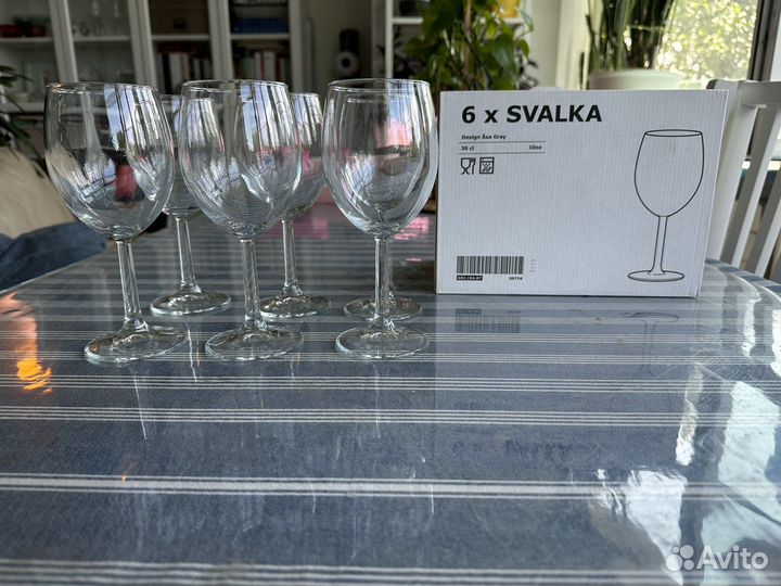 Бокалы для вина. Новые. Икея