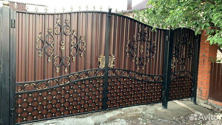 Ворота кованые распашные