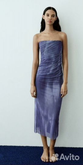 Платье zara в сетку