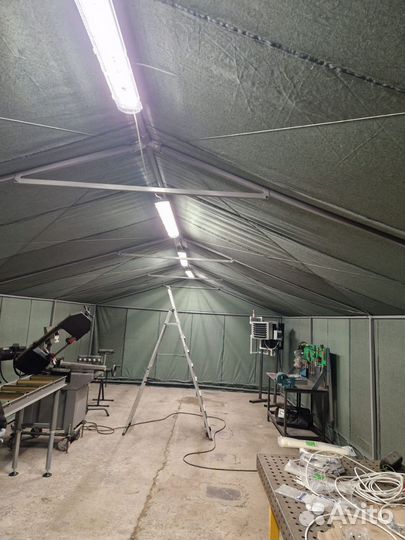 Брезентовый цех-гараж