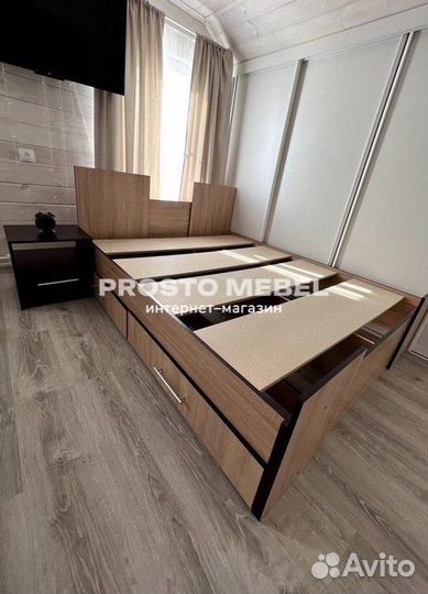 Крoвать 140х200 c ящиками