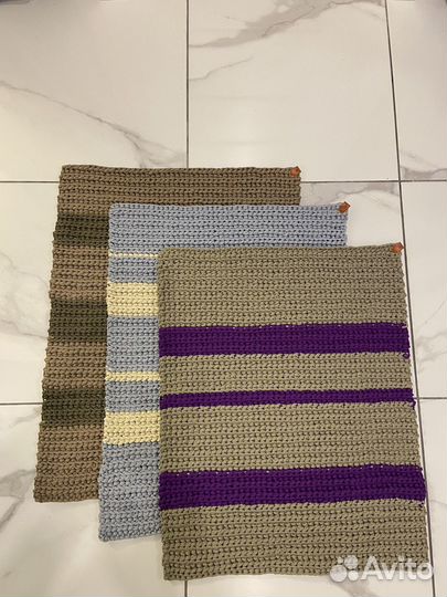 Коврики ручной работы из полиэфирного шнура