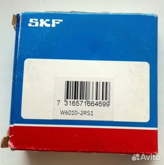 Подшипник SKF W6010-2RS1 80/50/16