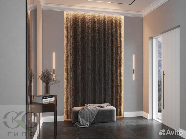 3D гипсовые панели Скала Премиум Качества