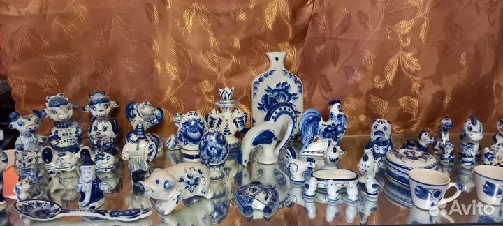 Гжель СССР посуда