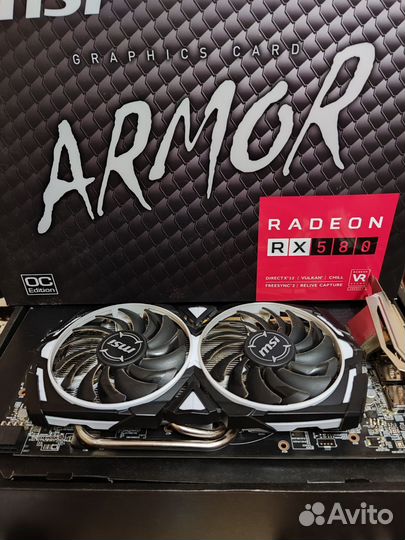 Видеокарта rx580 8gb