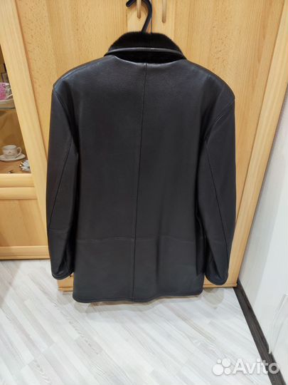 Дубленка натуральная мужская размер 48