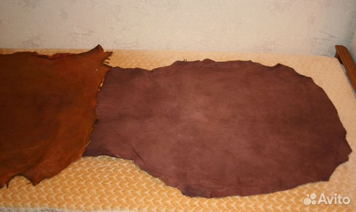 Кожа натуральная (овчина,телячья) фабричн. выделки