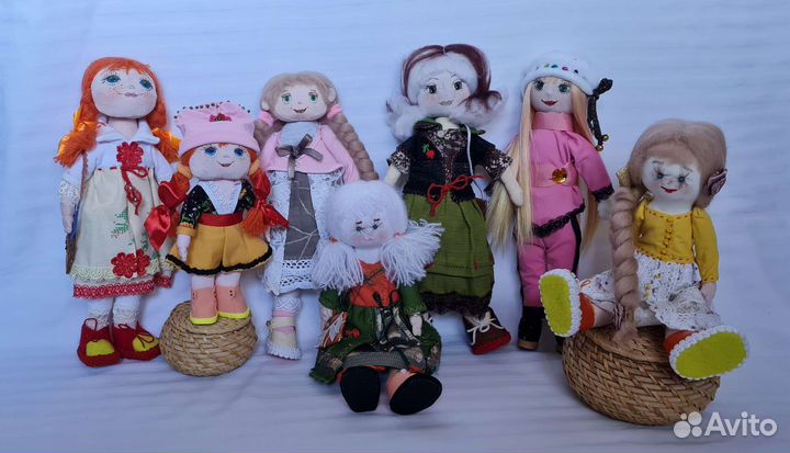 Текстильные куклы ручной работы
