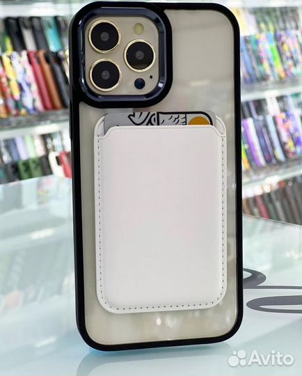 Магнитный чехол для карт, задний слот с MagSafe