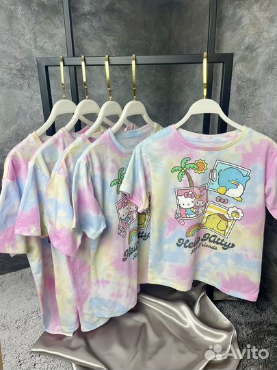 Футболка новая на девочку Hello Kitty китти