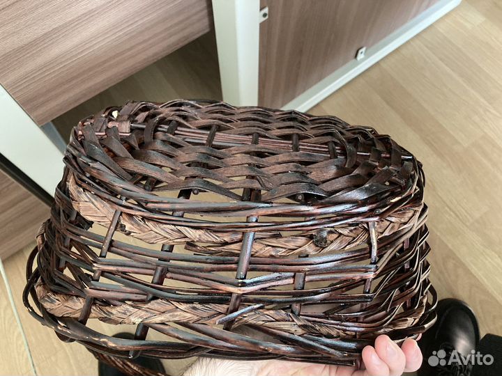 Корзина плетеная 30 см на 8 марта