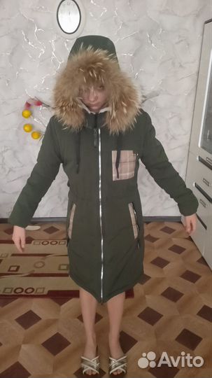 Зимняя парка на девочку