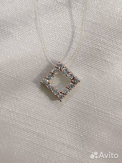 Подвеска с бриллиантами бегунок 0,68 г 585 проба