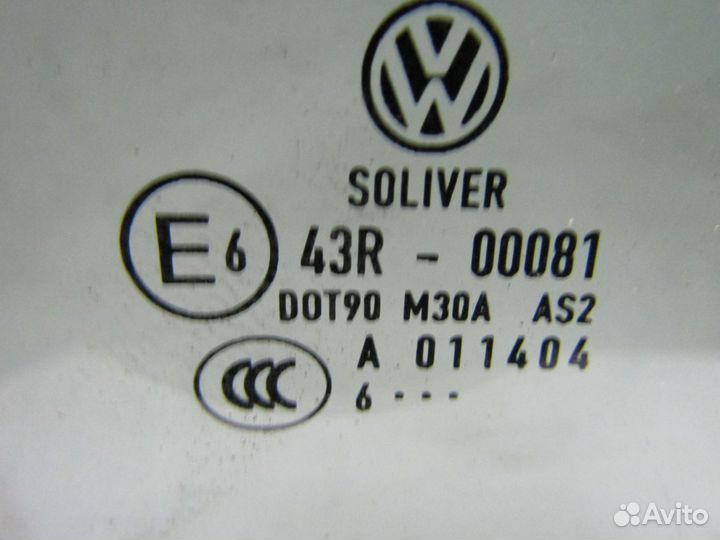 Стекло двери задней Прав. Фольксваген Пассат 2007г