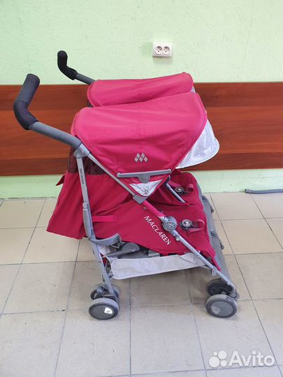 Коляска для двойни maclaren twin techno