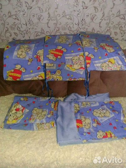 Балдахин и бортики в кроватку