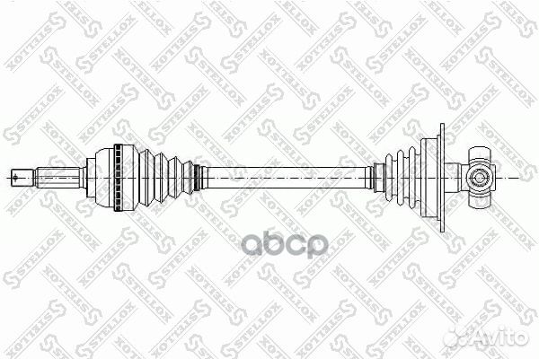 Привод левый 702mm, 7700103699 Renault Laguna I