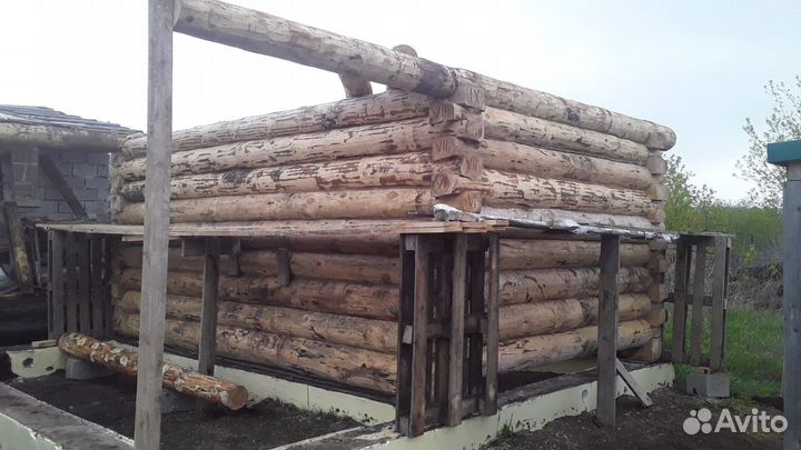 Сруб для бани 3х5 вынос 2м