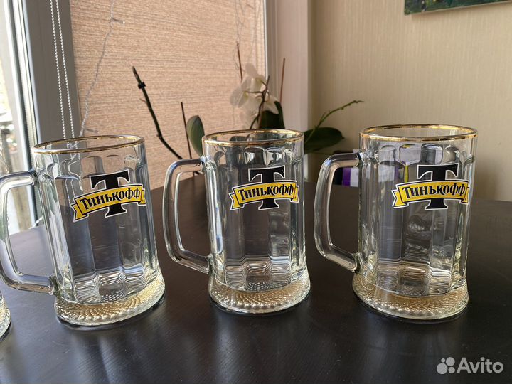 Кружки пивные 7 шт, стопки, рюмки, бокалы
