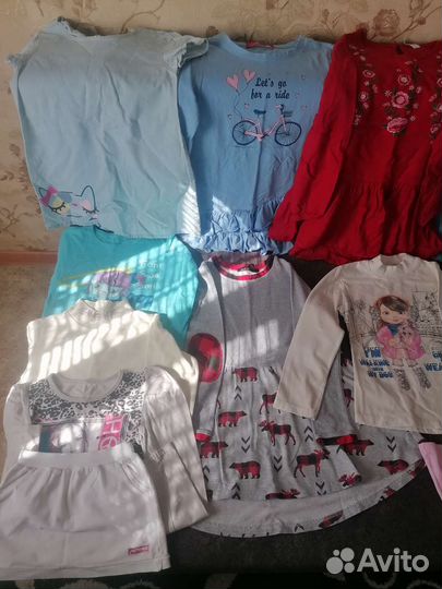 Вещи пакетом на девочку 116, 122р