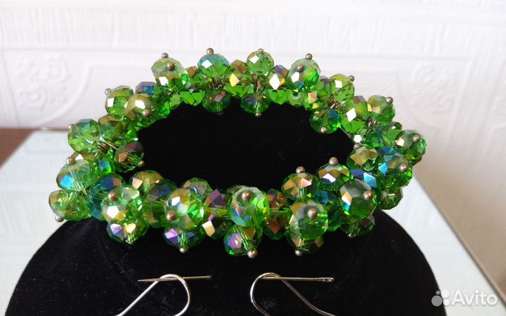 Комплект бижутерии серьги и браслет