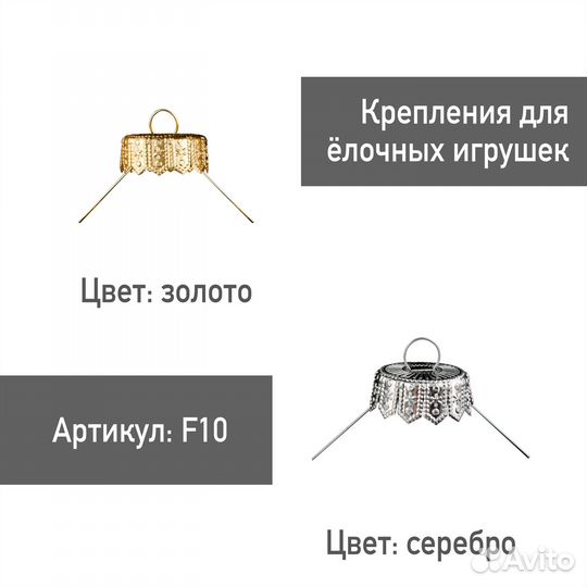 Крепление фурнитура для елочных игрушек