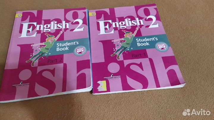 Учебник английского языка хорошем состоянии 2части