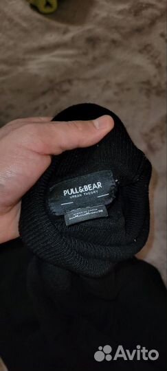 Водолазка черная мужская pull&bear