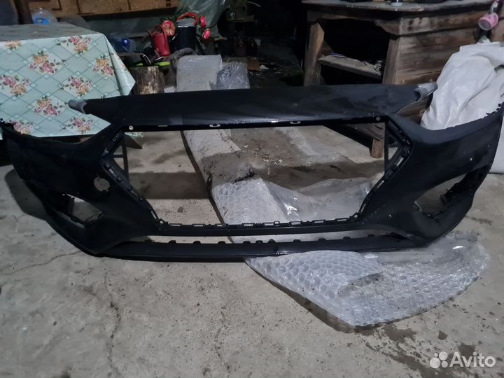 Бампер передний на солярис