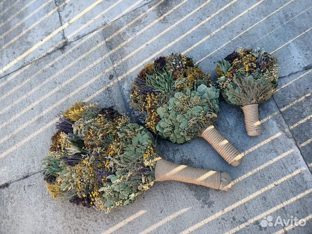 Декоративные веники для бани Царь-веник Дуб Липа