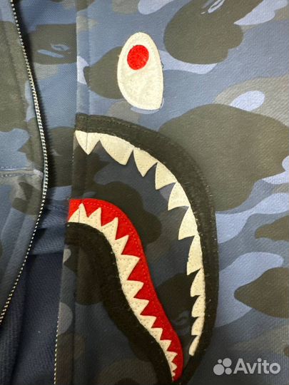Зип худи bape shark