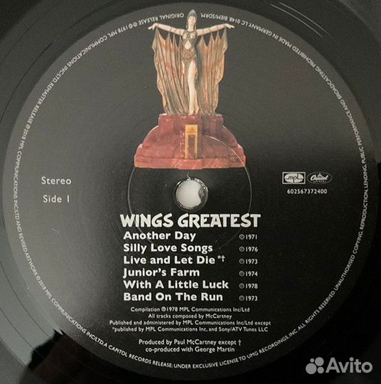 Винил Paul McCartney & Wings. Greatest
