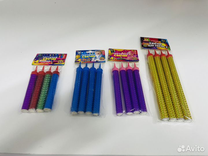 Свечи для торта, салют, фонтан