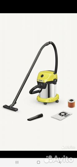 Пылесос karcher wd3 новый строительный