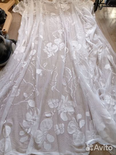 Тюль б/у, шир 395см дл. 270 см