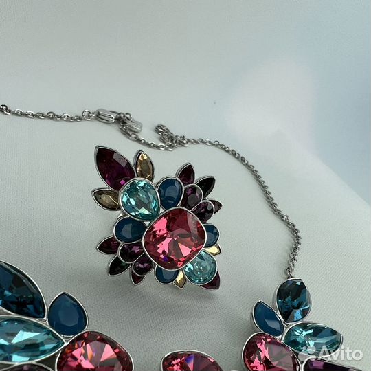 Комплект Swarovski Ожерелье и кольцо 52