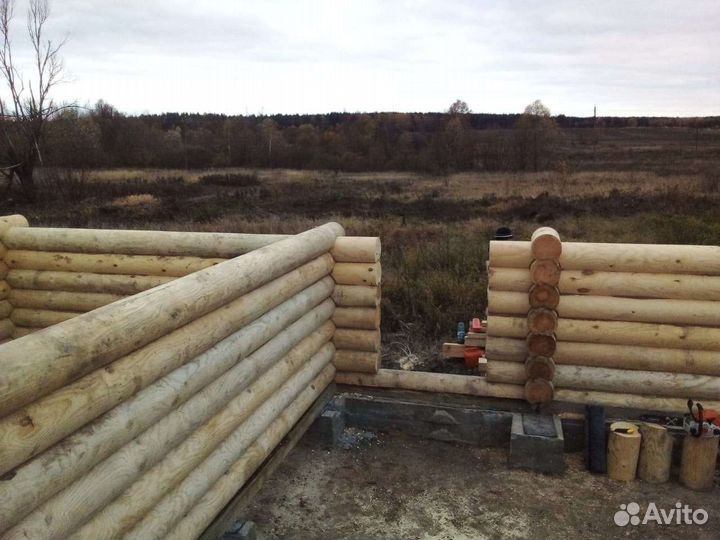 Строительство домов из оцилиндрованного бревна