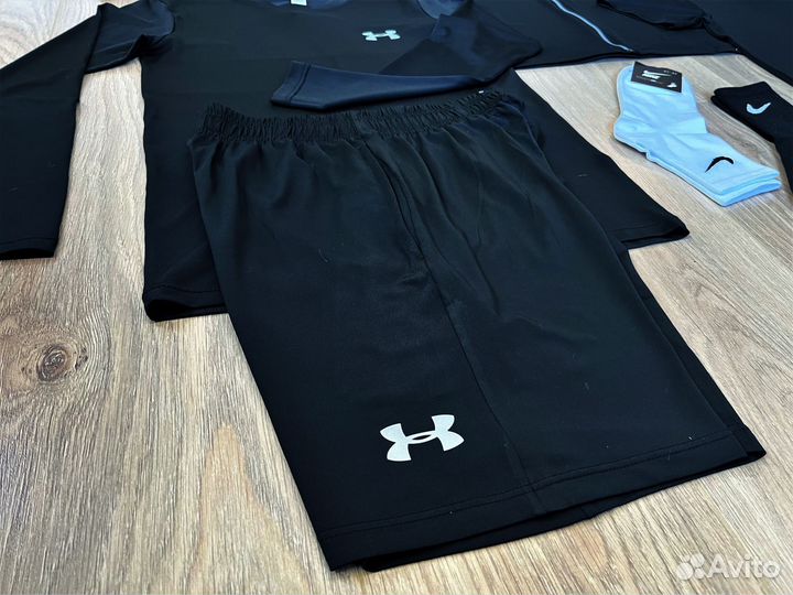 Рашгард Under Armour Black - 5/1, 2/97