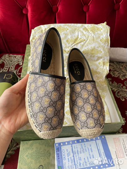 Эспадрильи натуральная кожа