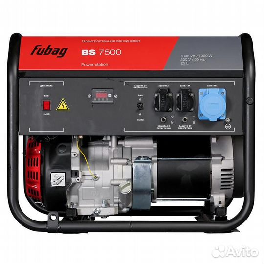 Однофазный электро бензо генератор Fubag BS 7500