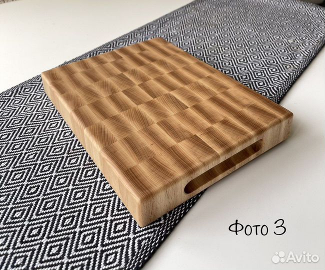 Торцевая разделочная доска из дуба