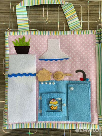 Мягкая книжка из фетра - Кукольный дом
