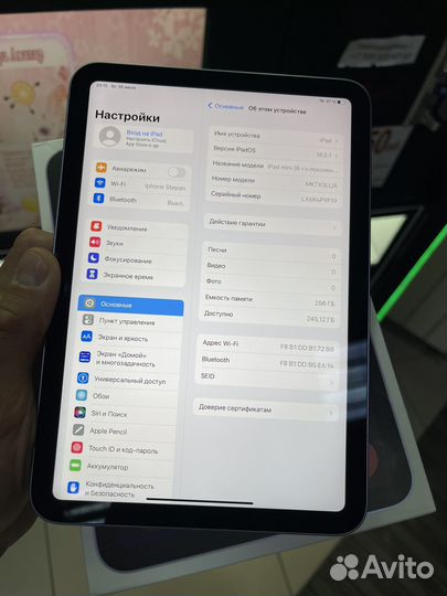 iPad Mini 6 Purple 256GB Wi Fi Новое Сост Гарантия